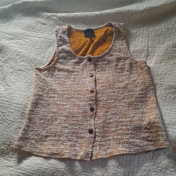 SOLD! W5 Button Down Vest Tank - Anthropologie - Picture 1 of 4